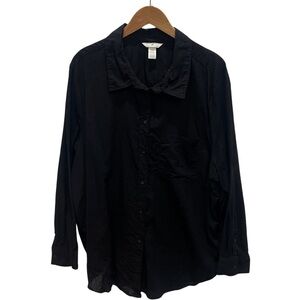 Classic Black Linen Shirt